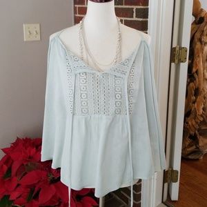 Forever 21 plus size cold shoulder blouse